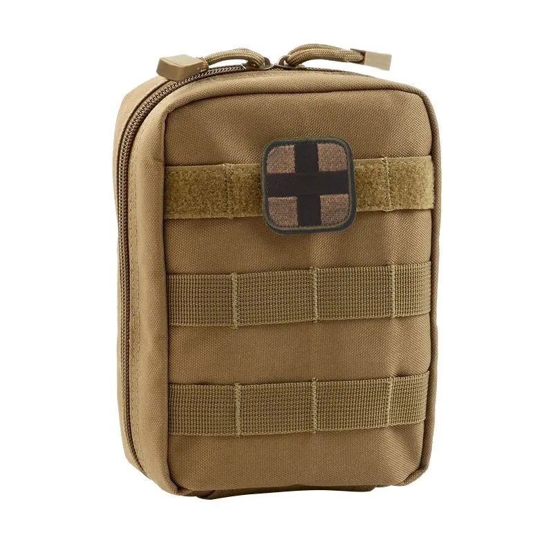 Открытый EDC Molle Чехол Военная Тактическая охотничья поясная сумка многофункциональный инструмент на Молнии Поясная Сумка аксессуар прочный поясной чехол - Цвет: Dark Khaki