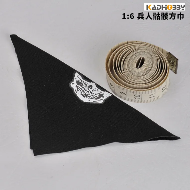 

[New Style] 1/6 Trend Men And Women Soldier Model Skeleton Face Towel Kerchief Scarf Soldiers Parts