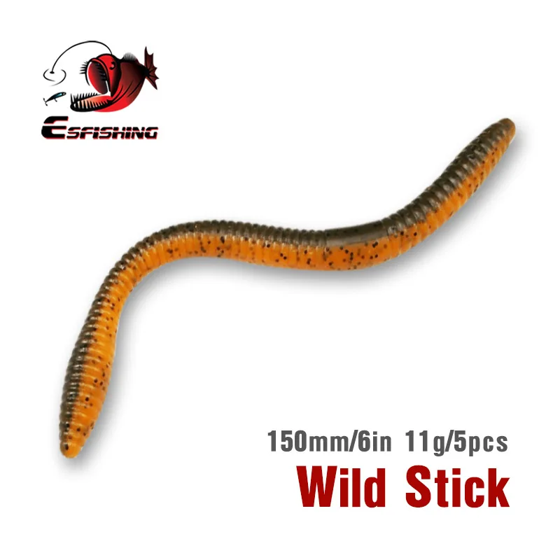5 шт. силиконовые рыболовные приманки 155 мм|bait crankbait|leurre souple shadstick worm |