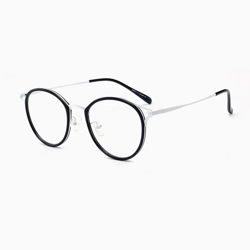 C11 optical glasses Новинка, ретро очки, оправа, женские личностные модели, близорукость, оправа, металл, полный глаз, очки, оправа для женщин, прозрачные линзы, оптические очки - Цвет оправы: C11 optical glasses