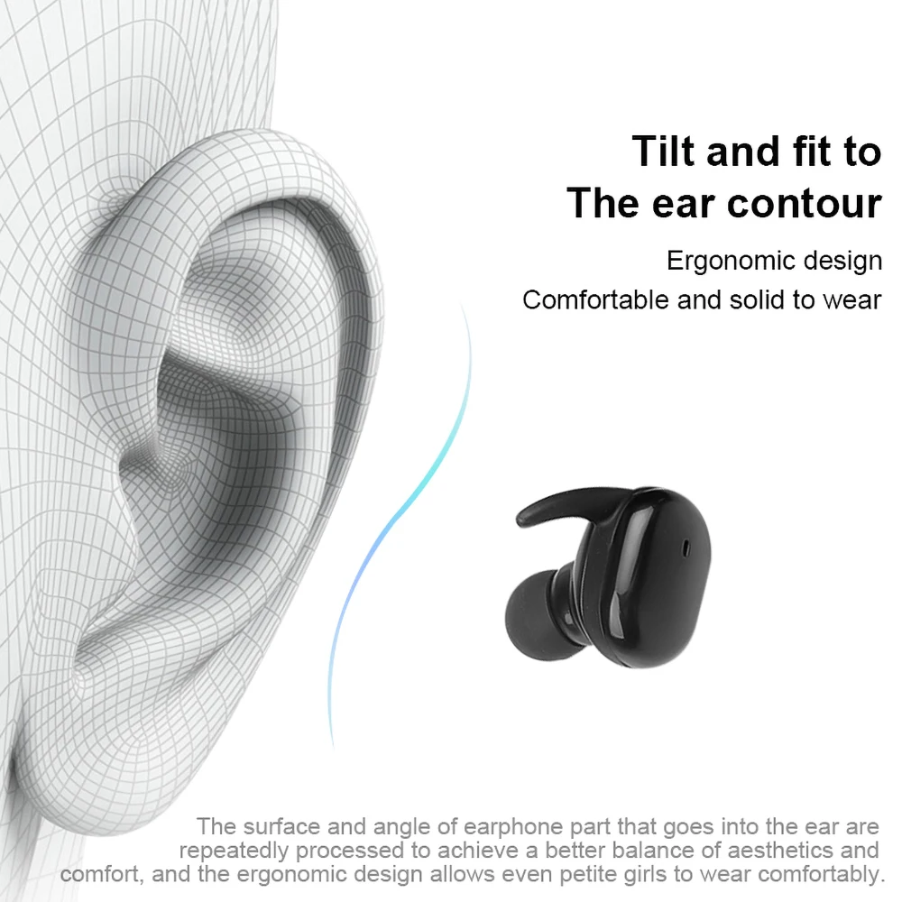kebidu Touch Bluetooth 5.0 Earphone TWS Wireless Headphones Bluetooth Stereo Headset Sport Earphones With Mic wireless Earbuds
