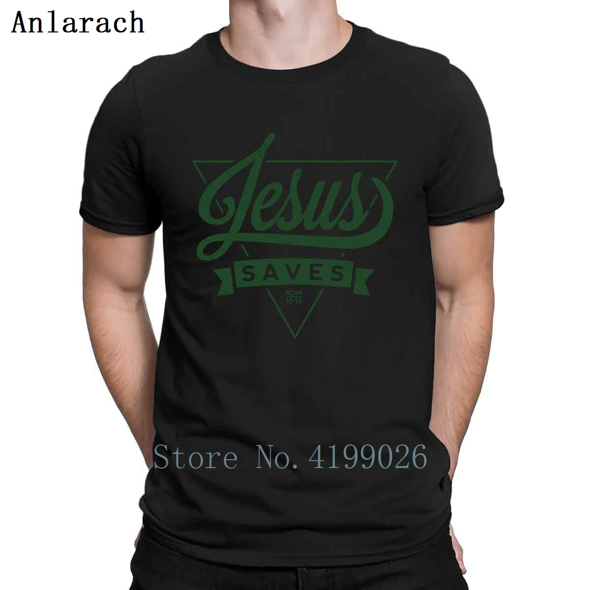 

Jesus Saves T-Shirts Plus Size Vintage Customize Tops Funky T Shirt Spring Clothing Classical Anlarach