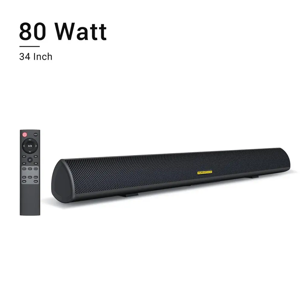 100W Home Theater Sound System 2.0 Soundbar TV
