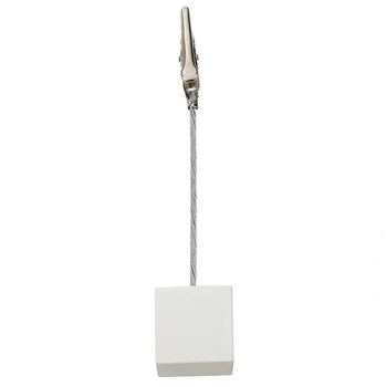 

Wire Memo Holder Paper Note Clip (White)