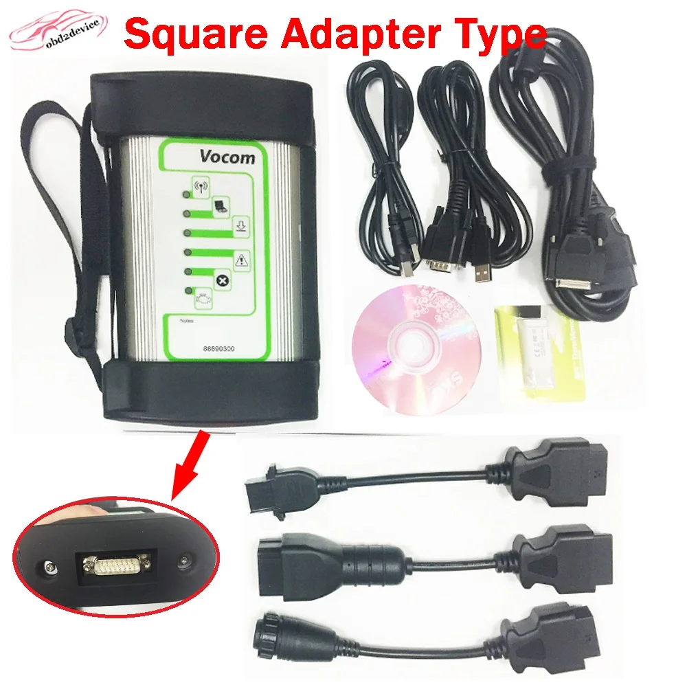 PTT2.03/3,02 VOCOM 88890300 интерфейс установка в CF52 ПК для Vo-lvo/Re-nault/UD/Mack грузовиков диагностический тест нескольких языков