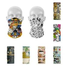 

New 3D Cover Bandana Fashion Anime Cartoon Character Scarf Funny Women Handkerchief Sports Headband Hiking Dustproof Headscarf