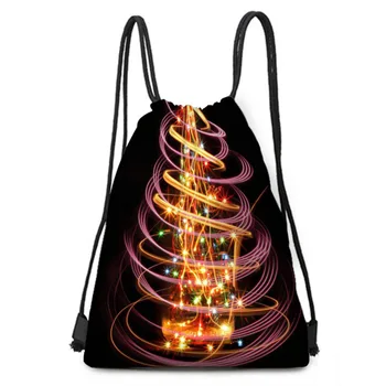 

Pattern cotton and linen bundle cloth bag exquisite Christmas tree imitation linen cloth bag environmental protection gift bag