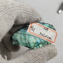 

Natural Crystal Moonstone Raw Gemstone Ornament One Side Polished Quartz Labradorite Handicraft Decorating Stone Healing