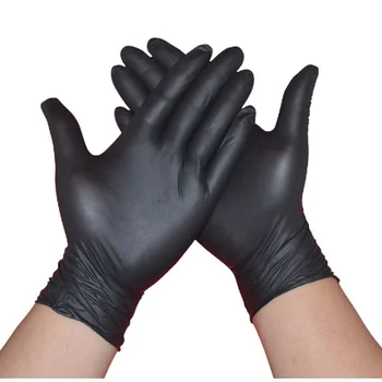 

20 PCS Nitrile Gloves Black Kitchen/waterproof Exam/Work Disposable Left Right Hand Universal Work Safety Gloves Nitrile Gloves