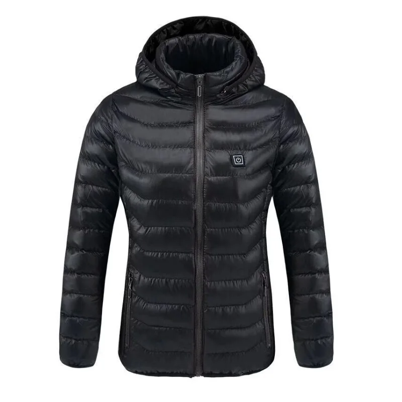 

5V/2A USB Powered Polyester Electric Heated Jacket Unisex Outdoor Winter Warmer Hooded Coat Camping Hiking Clothing