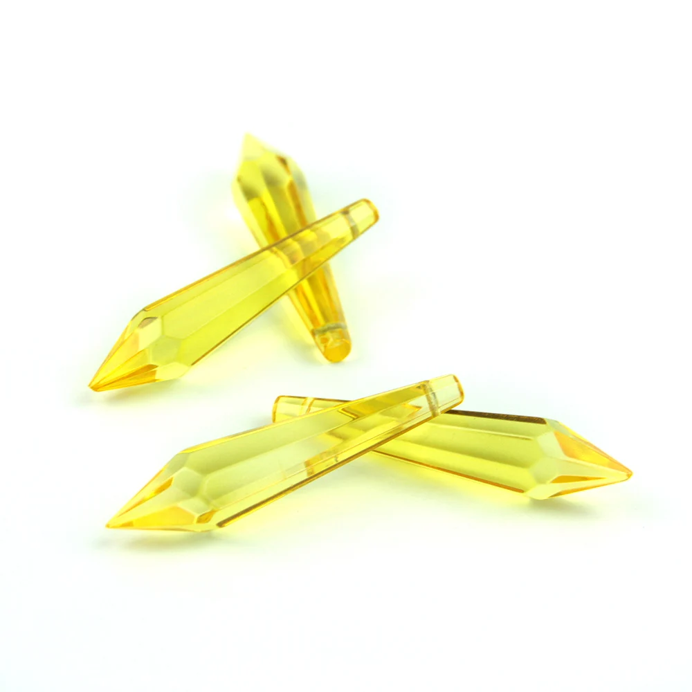 38mm/63mm/76mm K9 Crystal Chandelier Pendants Prisms Multicolor Cut & Faceted Glass U-Icicle Drops For Cake Topper Decoration 10pcs 38mm 50mm 75mm 89mm 115mm deep gold handbag decoration end clips in screws high quality square strap cover clasp