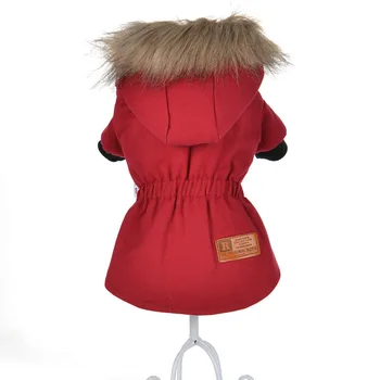 

Fashion Winter Fur Warm Collar Tight Dog Coat Pet Dog Puppy Clothing Tie Suit Wedding Apparel Cute Style