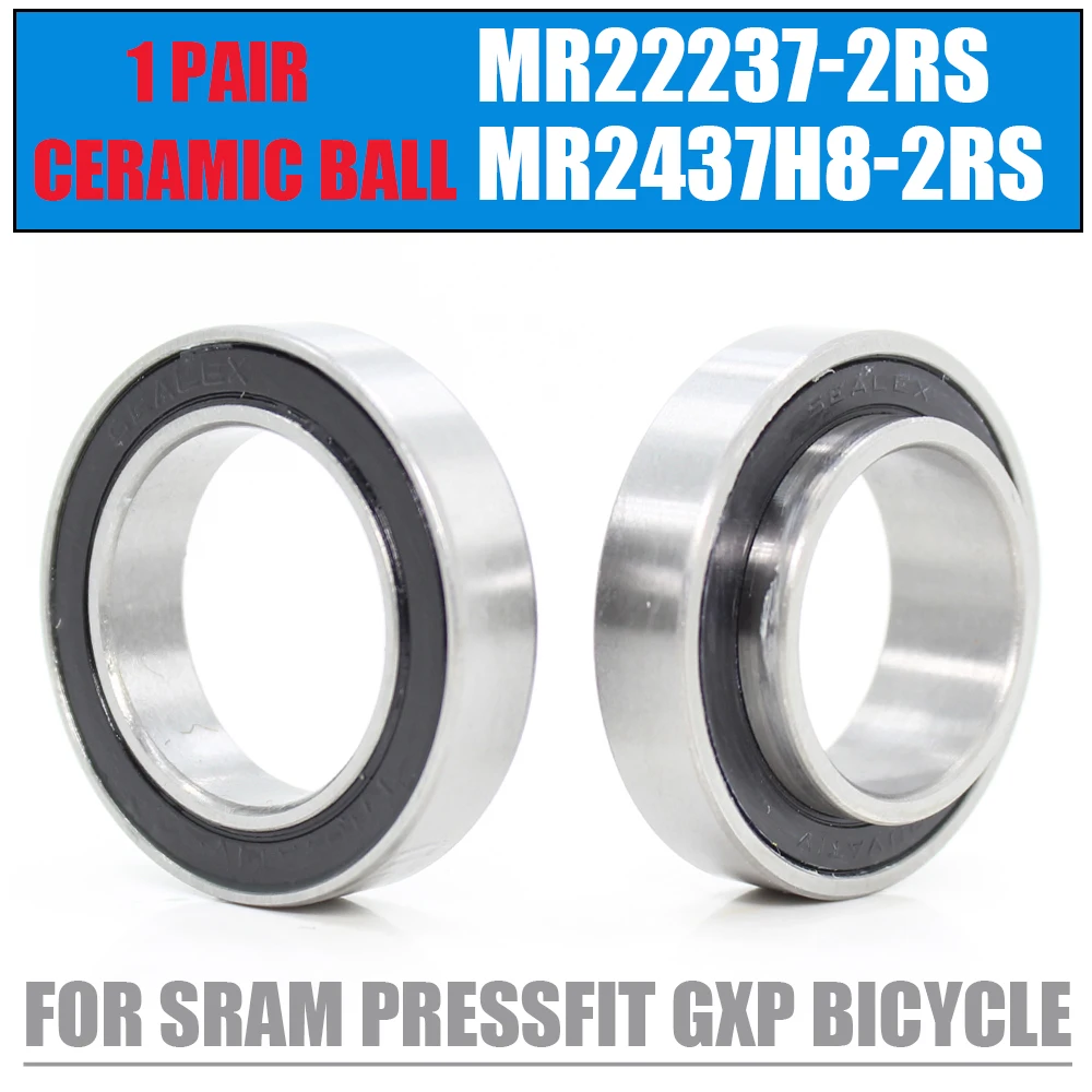 Rolamentos Cerâmicos Wheel Conjunto para Sram Pressfit Gxp Bicicleta Repair Suporte Inferior Mr22237 Mr2437h8 24*37*8 mm 22.2*37*8*11.5 mm Pcs