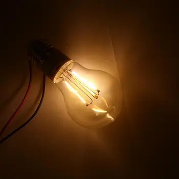 

E27 AC/DC12V 3W Filament Bright Brightness Transparent Light Lamp Bulb 50LM