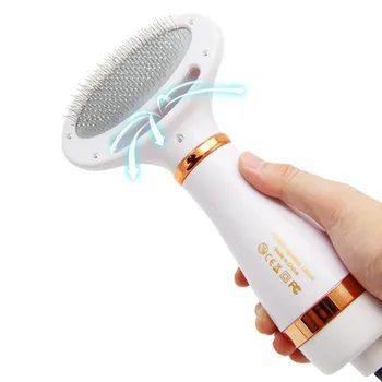 

Pet Hair Dryer And Comb Portable Home Pet Grooming Hair Dryer With Slicker Brush