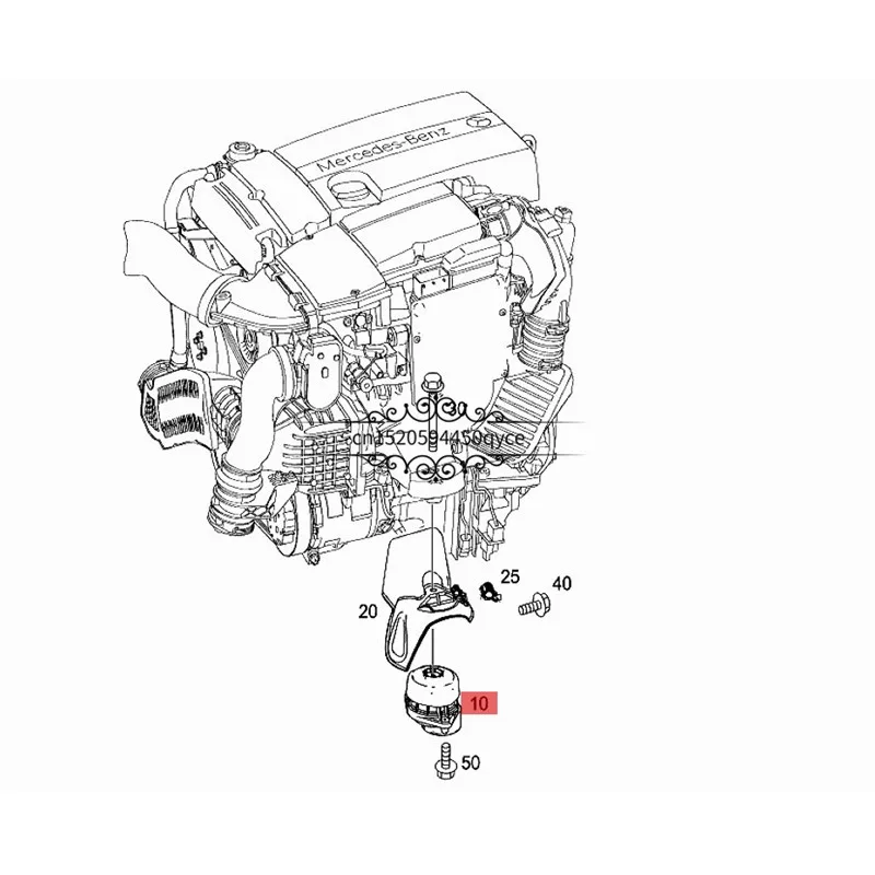 Резиновая подвеска двигателя W204 C280 E250 E200 E260 E180mer ced esb enzW204 C200 W212 фиксированный кронштейн резиновая втулка
