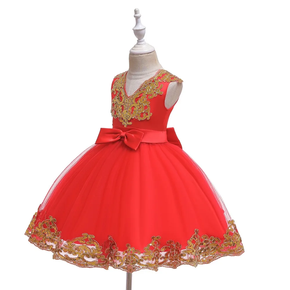 Детское платье с лепестками цветов для маленьких девочек; детское элегантное платье подружки невесты для малышей; vestido infantil; торжественное праздничное платье; цвет винный, красный
