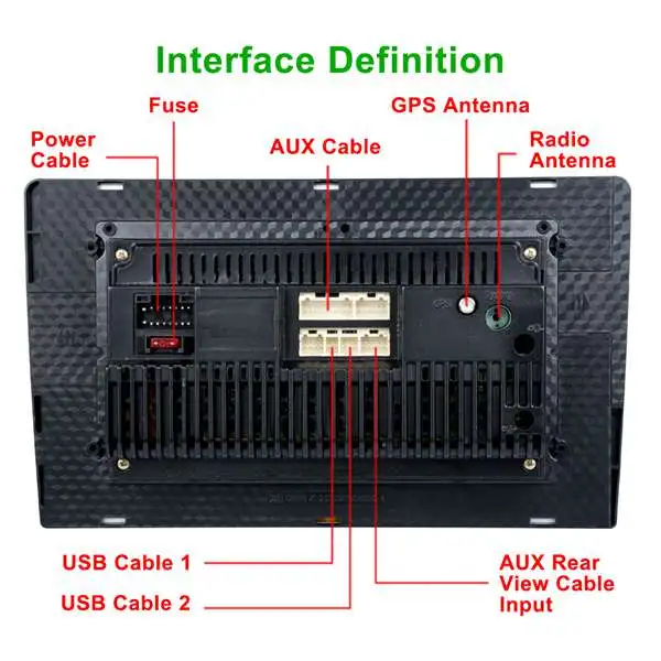 2 Din 9 pulgadas Android 81 Universal coche Radio doble Din estéreo Gps navegación en el salpicader