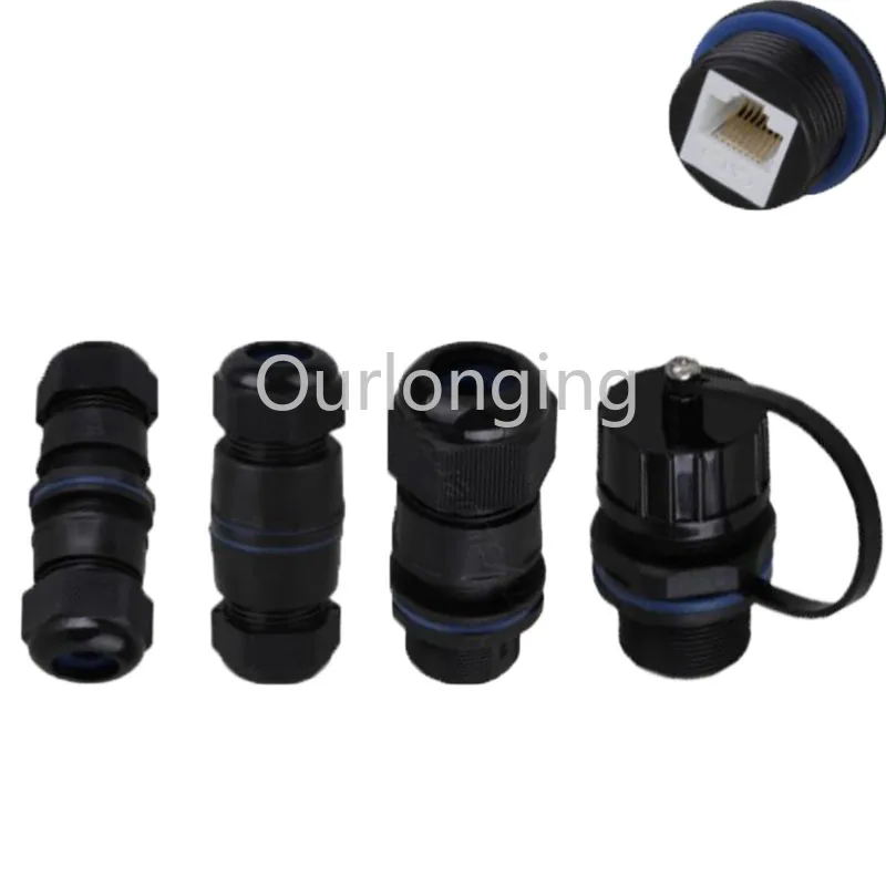 1 шт. IP68 Защита M20/M25 наполнитель Locknut пластиковый RJ45 Водонепроницаемый Кабельный