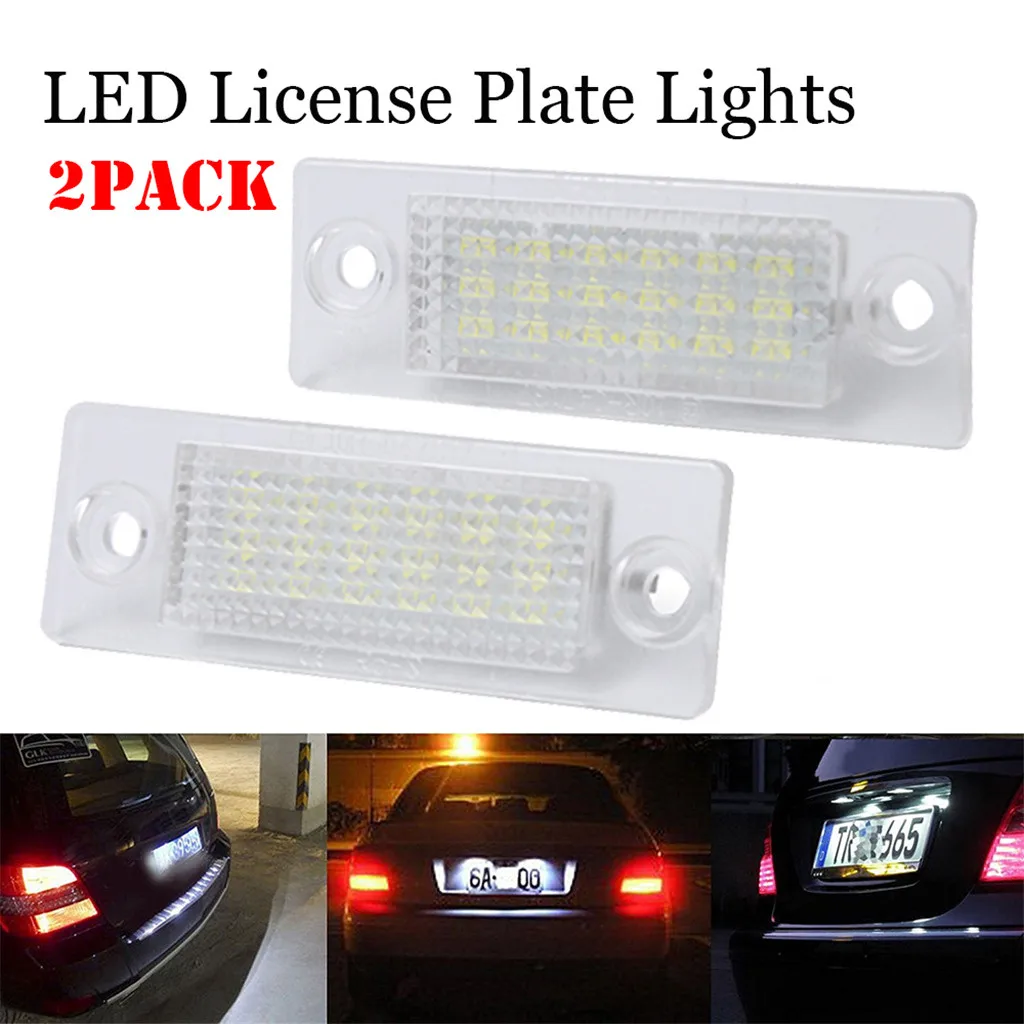 

kongyide car light 2835 LED License Plate Light T5 14V 6500-7000K For Passat 3C For B6 Caddy Touran For Golf Plus 7403