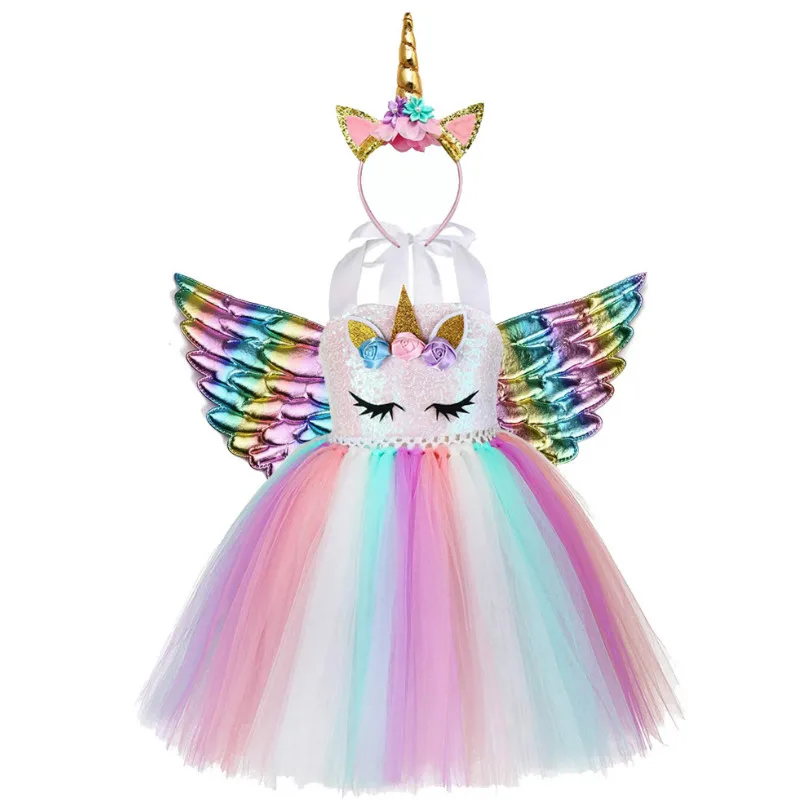 Платье с изображением Маленького Пони; платье-пачка с единорогом на день рождения для девочек; платье с единорогом; топ с блестками; Пастельная одежда; детская Рождественская одежда; vestidos