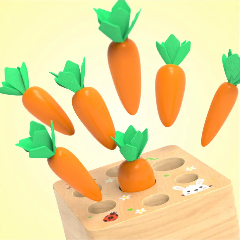 Деревянные игрушки для малышей 3D блоки детей Интеллектуальные развивающие