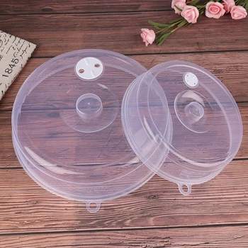 

New New 1pcs Plastic Microwave Food Cover Clear Lid Safe Vent Kitchen Tools Home Accessories