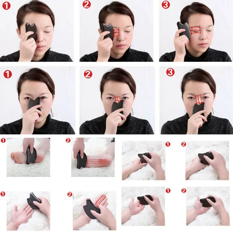 Массажный инструмент Gua Sha, массажер для тела, доска Guasha, спа скребок для иглоукалывания, для лица, спины, рук, ног, антицеллюлитный массажер