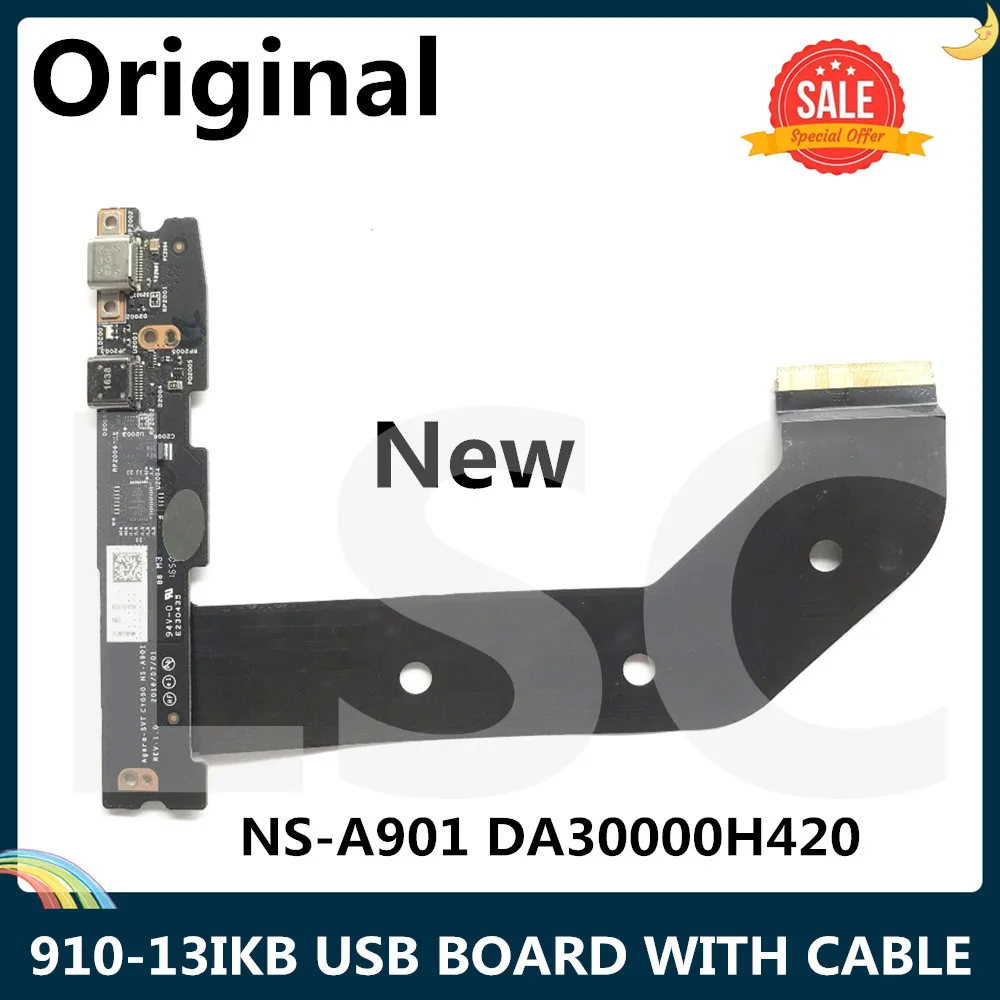 Новая Оригинальная USB плата LSC для Lenovo 910 13IKB с кабелем 5C50M35042 NS A901 DA30000H420 полностью