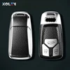 Leather+TPU Car Remote Key Cover Case Shell For Audi A4 B9 A5 A6L A6 S4 S5 S7 8W Q7 4M Q5 TT TTS RS Coupe Styling Accessories ► Photo 1/6