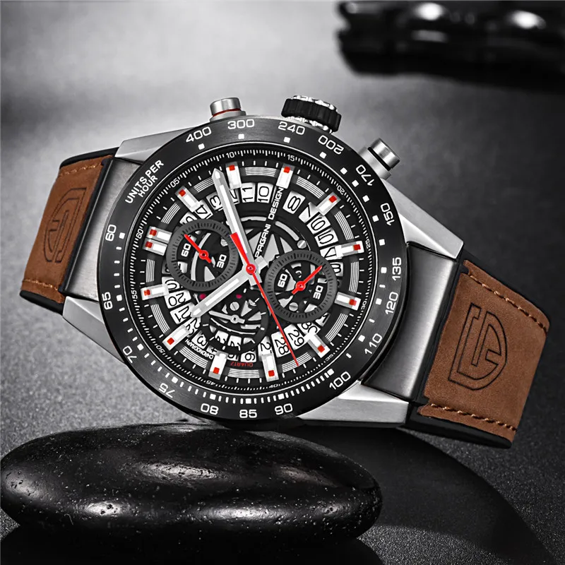

PAGANI DESIGN 2019 men's watches luxury brand waterproof Quartz watch men Sport military man wristwatch Relogio Masculino+box