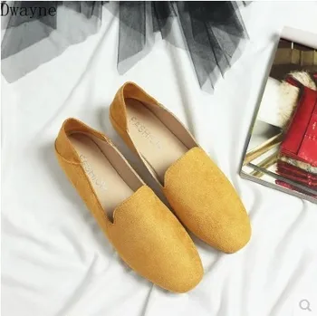 

2019 spring new two wearing peas women's shoes flat casual shoes a pedal canvas shoes orange red black yellow