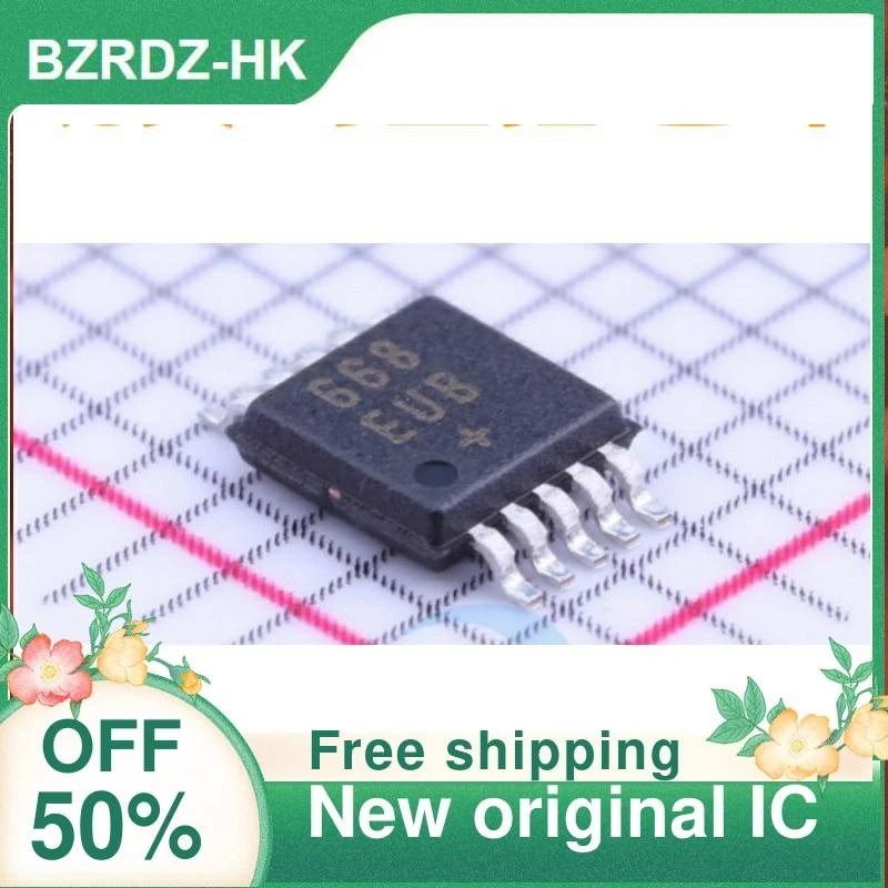 2-10PCS/lot MAX668EUB+T MAX668EUB 668 MSOP10  New original IC