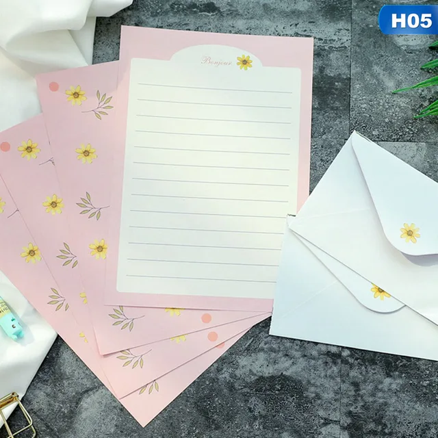 Kawaii and Cute Korean Stationery Letter Envelope Paper Creative Aesthetic Little Fresh