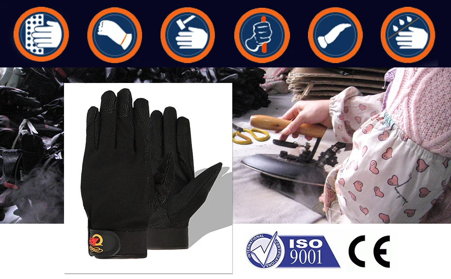 QIANGLEAF брендовые рабочие перчатки, защитные перчатки, Ультратонкие защитные перчатки из микрофибры, перчатки для верховой езды, садоводства, спорта, черные защитные перчатки 2520