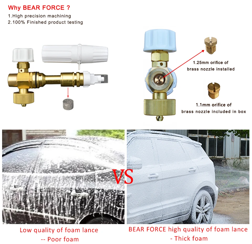 Снег пена опрыскиватель/пеногенератор для Huter W105-P() M135-PW() M165W-PW() 165QL W195QL высокого давления шайба