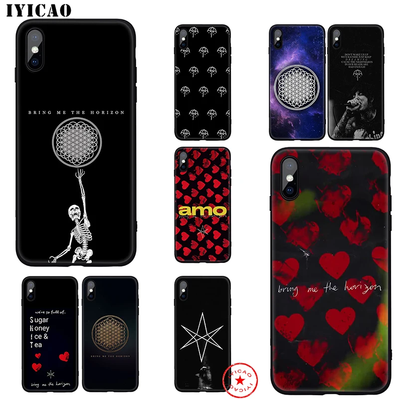

IYICAO The bring me horizon BMTH Soft Case for iphone 11 Pro Xr Xs Max 6 6s 7 8 Plus 5 5s Se Silicone TPU 7 Plus