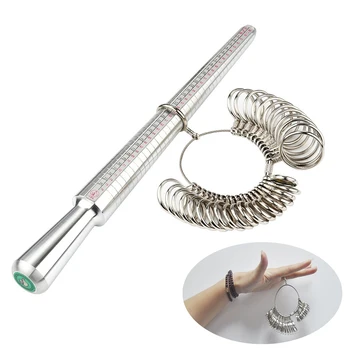 

Shaping Ring Size Kit Craft Steel Mandrel Measuring Tool Hammering Jewelry Forming
