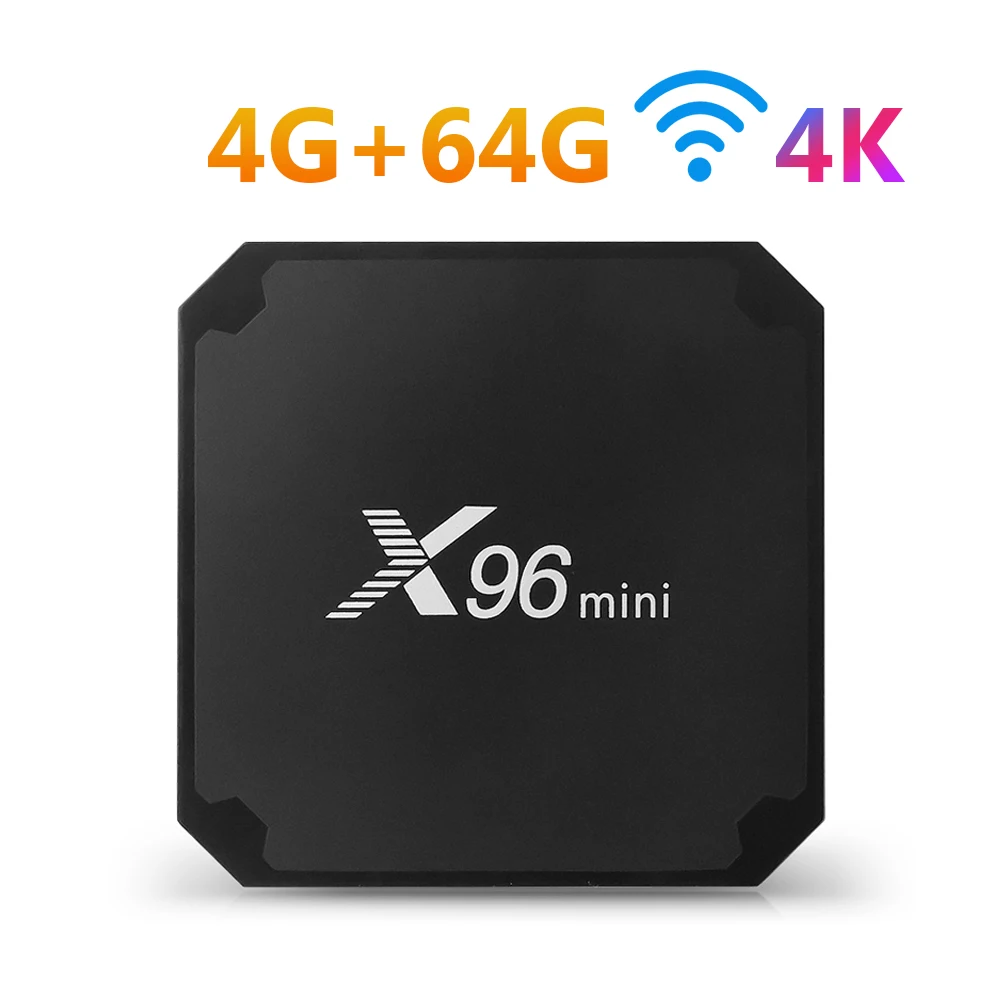 X96 Мини Android 7,1 ТВ приставка сетевая Приставка Смарт ТВ приставка S905W Четырехъядерный 4K 2G 16G RK3229 HD 3D 2,4G wifi 1 шт