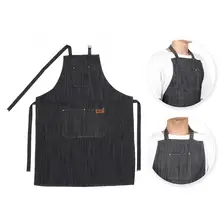 Халат для волос унисекс рабочий парикмахерский фартук Парикмахерская Кофейня ресторан с карманами парикмахерские инструменты