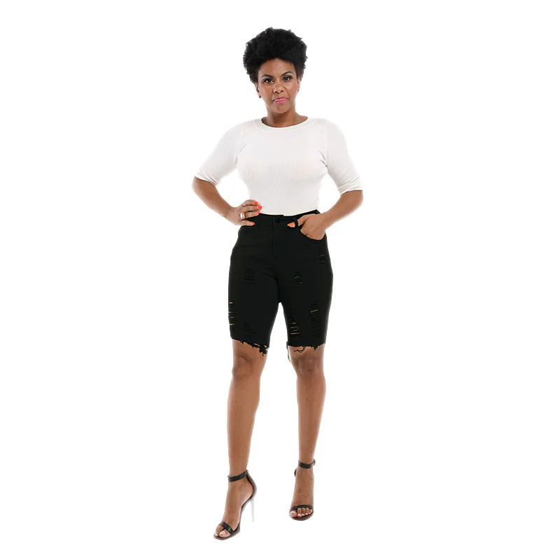 Yooneedi New Fashion Style Casual Women Jean 4 Color Solid Pocket Ladies Denim Shorts YP9020
