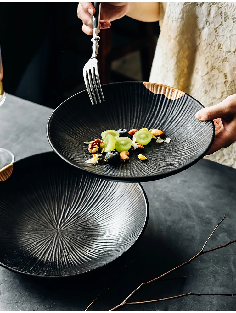ANTOWALL Nordic wind high-end creative ceramic plate phnom penh household plate dishes bowl breakfast plate