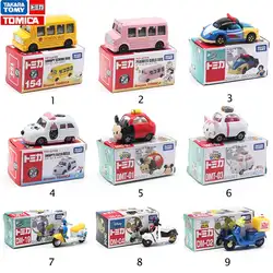 Новый Такара Tomy hello kitty Микки Минни Дональд Дак автомобиль из литого металла модели высокого моделирования Игрушка Подарки для детей