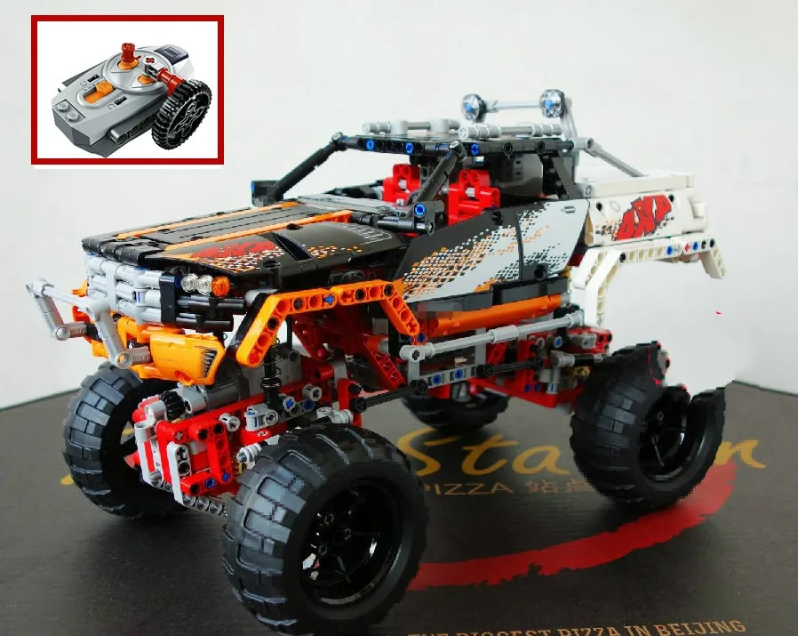 

20014 RC Track Motor Power Function Racing Car 4X4 Crawler Vehicle Fit Technic Model Building Blocks Bricks Kits Toys
