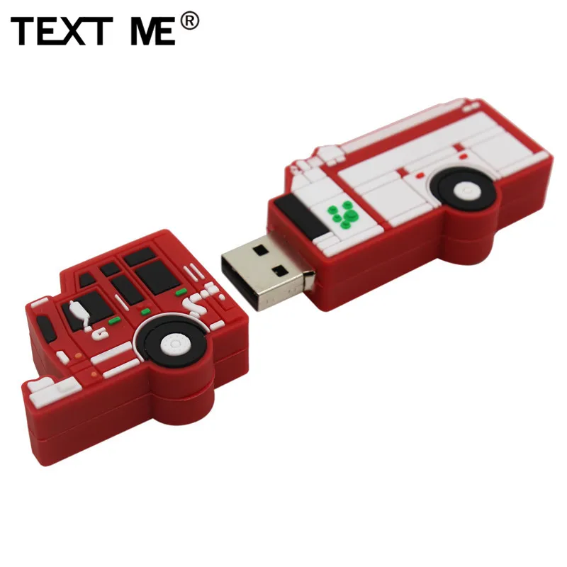 TEXT ME cartoonFire 32GB модель грузовика usb2.0 4GB 8GB 16GB 64GB флеш-накопитель USB флеш-накопитель креативный флеш-накопитель