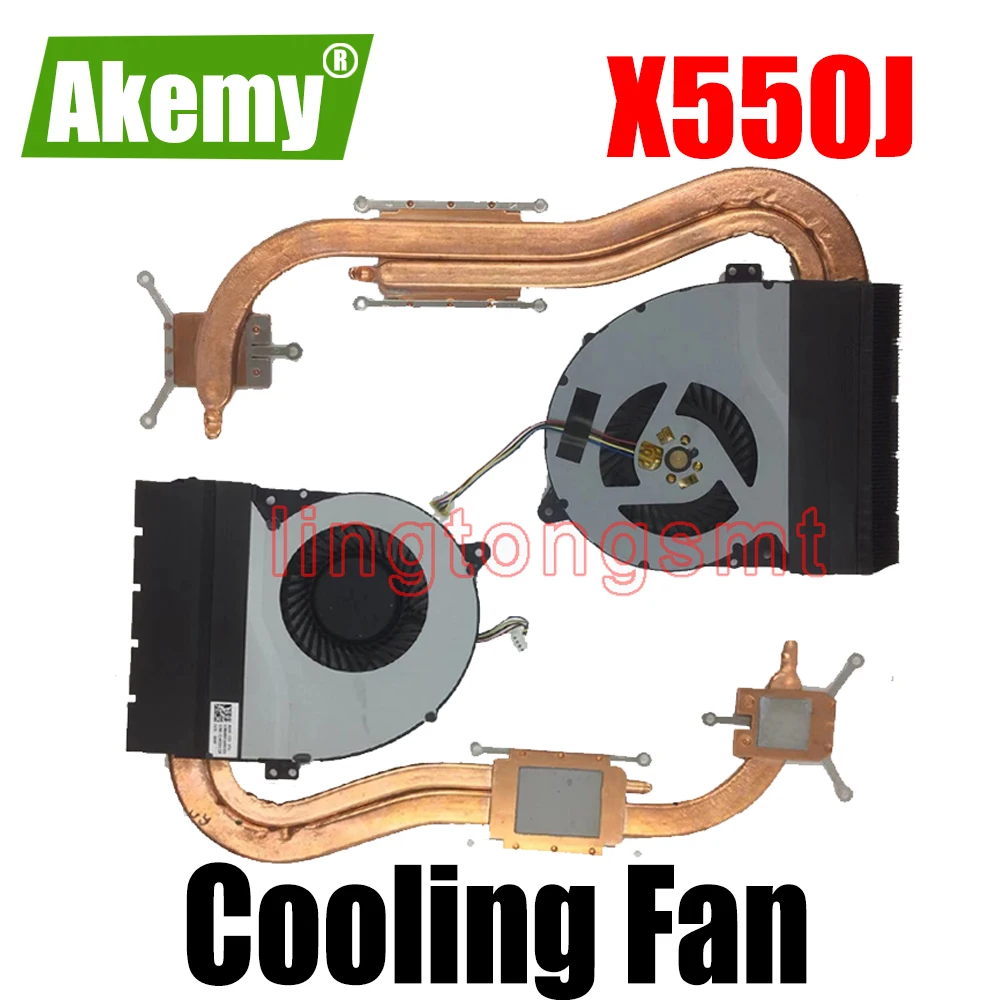 Новый вентилятор радиатора для For Asus X550J X550JD X550JK X550JX X550JF R510J A550J FX50J K550J W50J радиатор