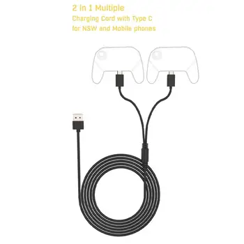 

Fast Charging 2in1 3m Controller Gamepad USB C Type-C Charging Power Supply Cable for Nintendo Switch Lite PS5 Series X