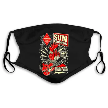 

Sun Records Steady Rockabilly Hop Mens Cool Custom Any Logo Mouth Mask Women's kid PM2.5