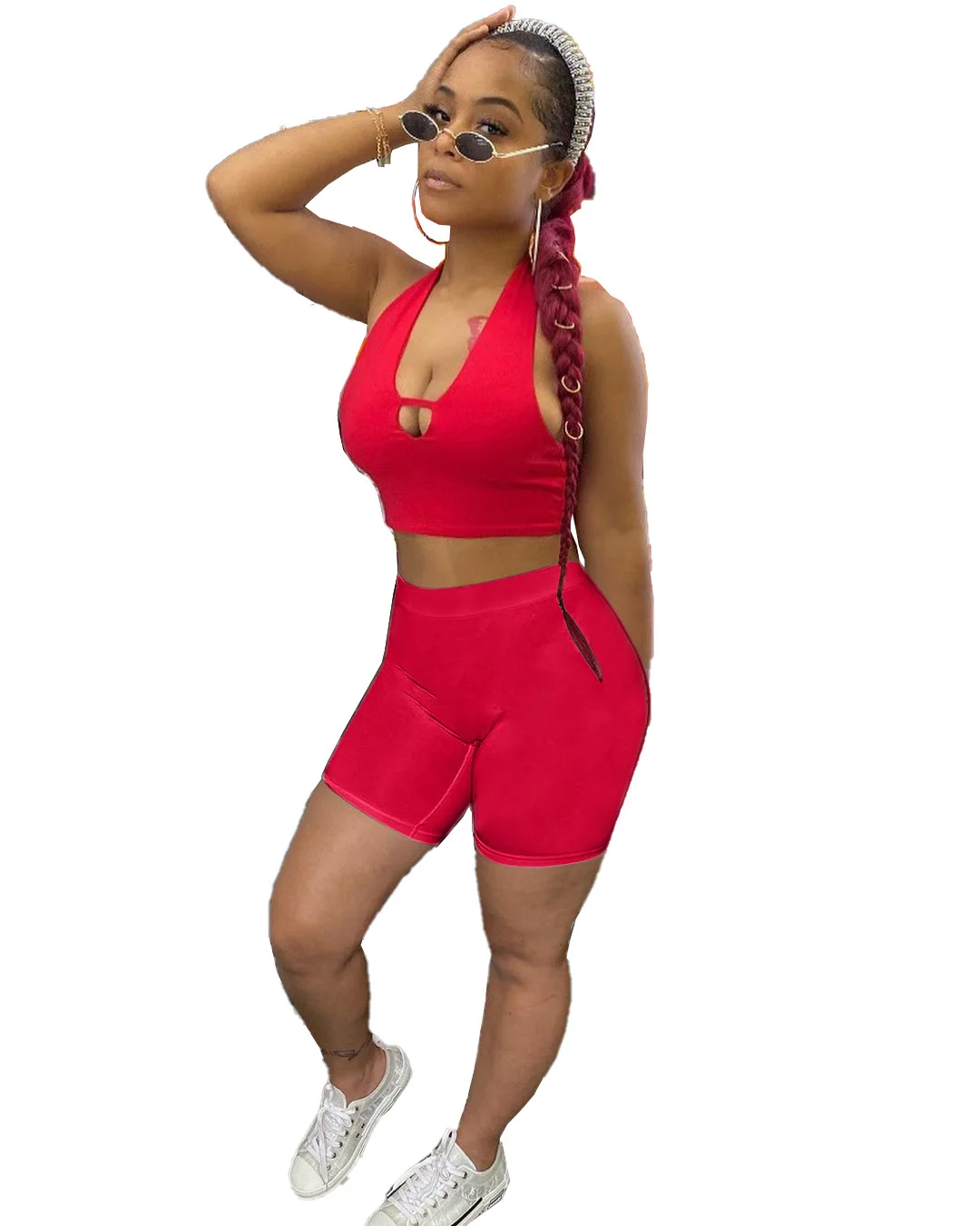 Cute Summer Outfits For Women, Sexsi Sports Bra and Biker Shorts Set –  Verified Baddie