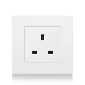 

British standard wall outlet flame retardant PC panel 86*86mm UK socket Type 86 special cassette